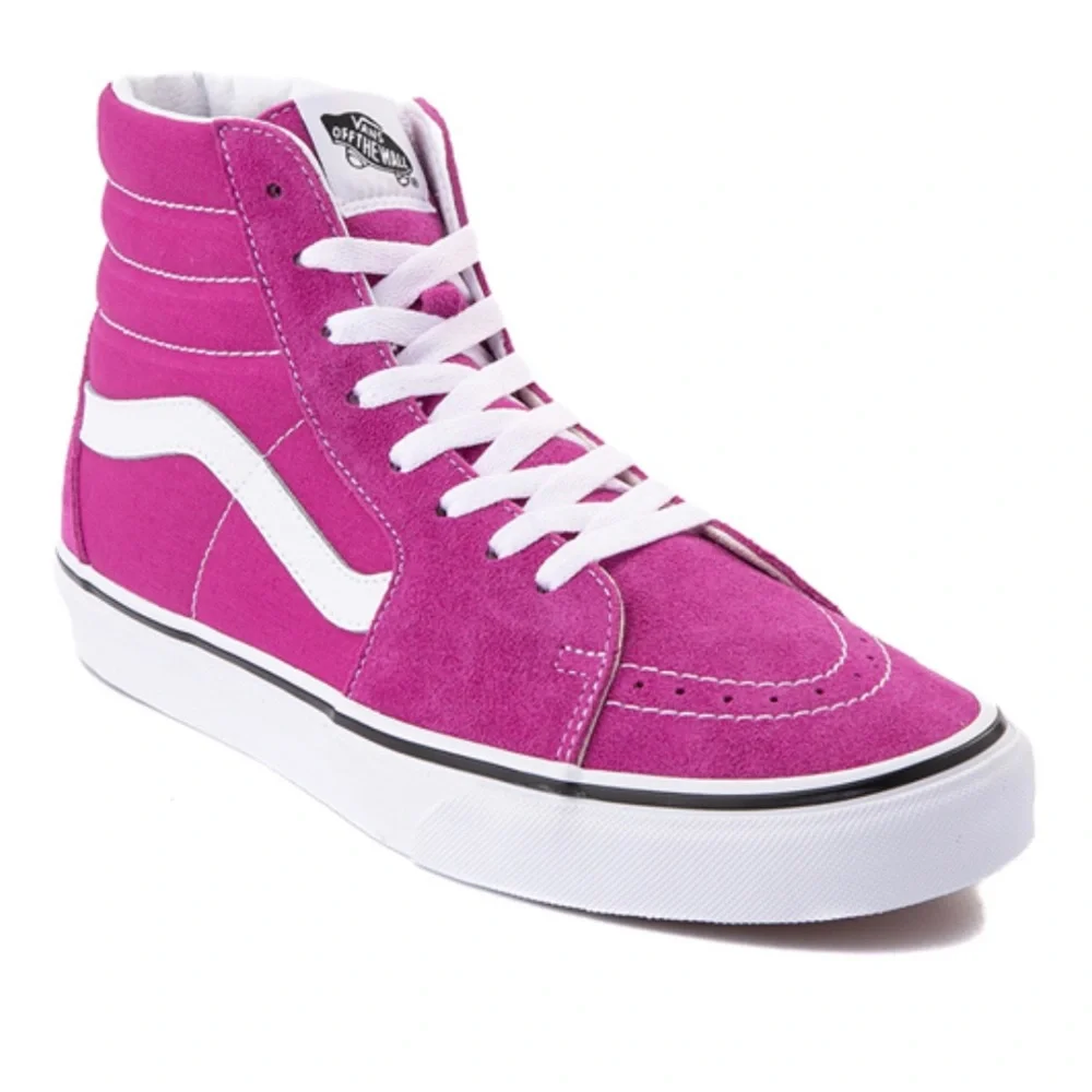 Vans Sk8-Hi Skate Shoe - Fuchsia Red - Picture 1 of 9